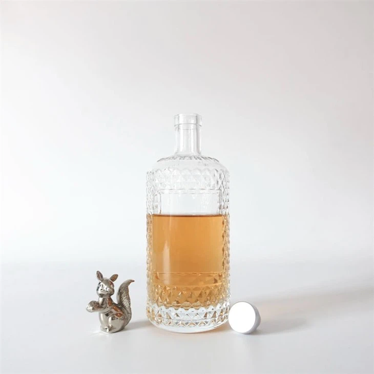 700ml 750g Tequila Glass Bottle For Spirits Package With High Polymer Cap